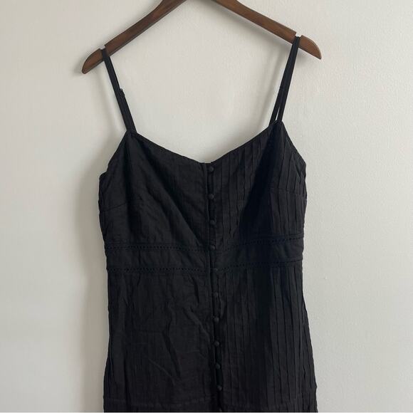 Solid & Striped | Women’s The Tilda Pintuck-Pleated Cotton-Poplin Dress Black L - Picture 3 of 10